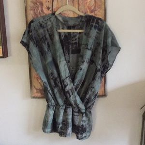 PETTICOAT ALLEY NORDSTROM BRAND TUNIC TOP BLOUSE S